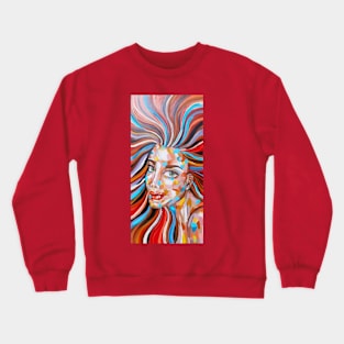 Woman Face Crewneck Sweatshirt